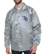 Tampa Bay Rays Retro Logo Coaches Satin Jacket