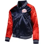 Team 2.0 NY Yankees Navy and Red Satin Jacket