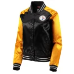 Team 2.0 Pittsburgh Steelers Black-Yellow Satin Jacket