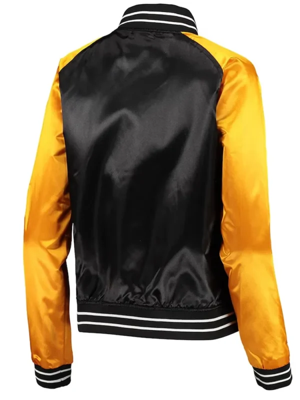 Team 2.0 Pittsburgh Steelers Black-Yellow Satin Jacket