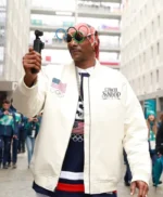 Team USA 2026 Snoop Dogg White Bomber Jacket
