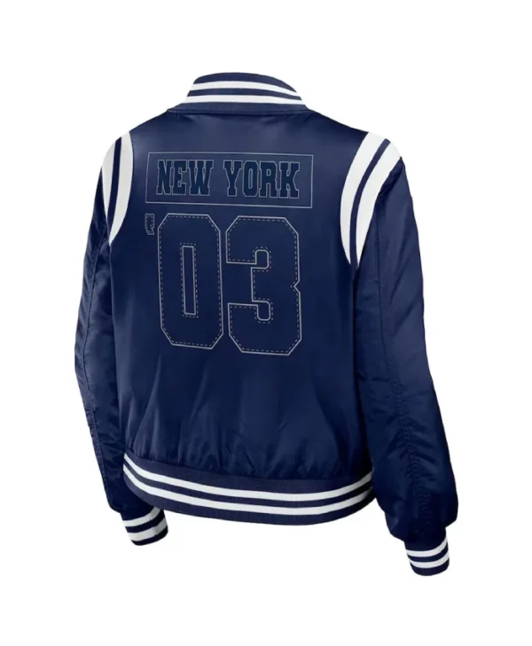 New York Yankees Full-Zip Navy Bomber Jacket