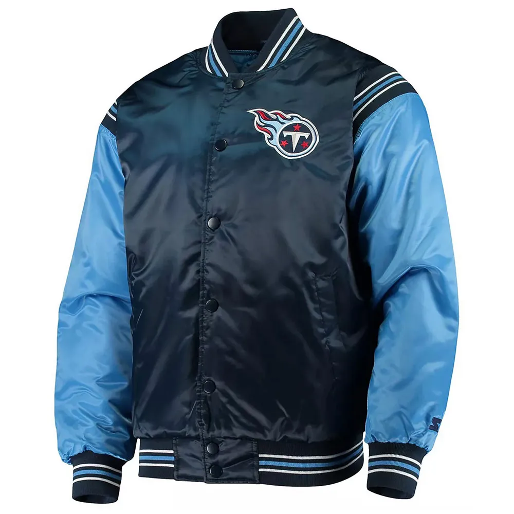 Tennessee Titans Enforcer Navy-Light Blue Jacket Tennessee Titans Enforcer Navy-Light Blue Jacket