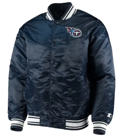 Tennessee Titans Locker Room Navy Satin Jacket