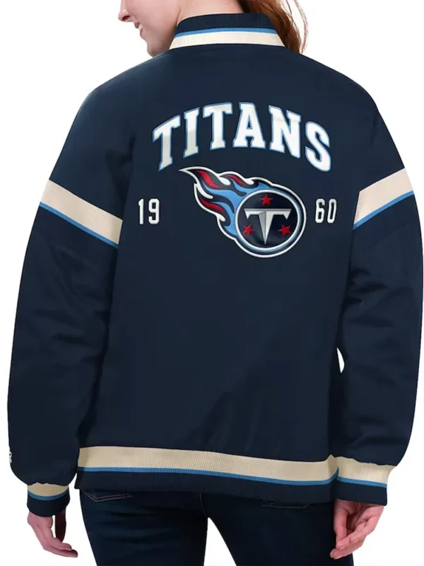 Tennessee Titans Tournament Navy Varsity Jacket