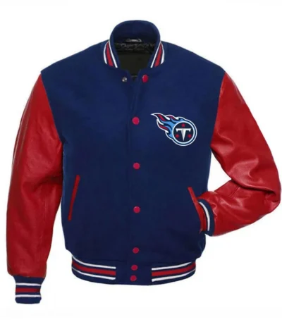 Tennessee Titans Varsity Red and Blue Jacket