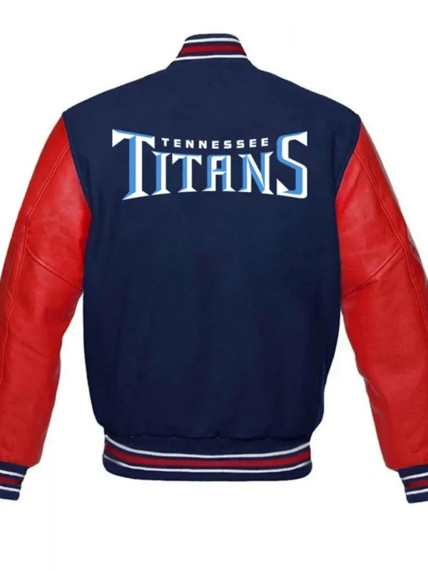 Tennessee Titans Varsity Red and Blue Jacket