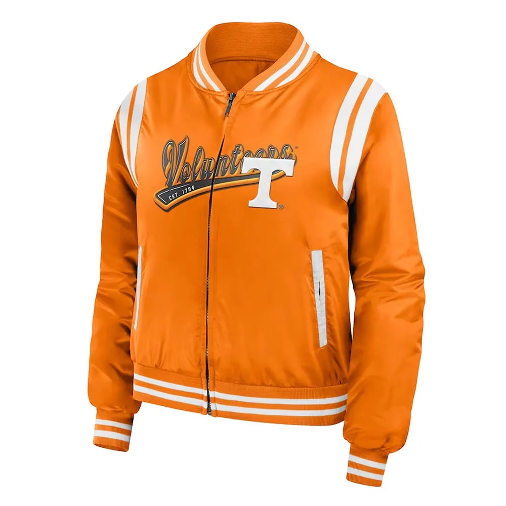 Tennessee Volunteers Orange Bomber Full-Zip Jacket Tennessee Volunteers Orange Bomber Full-Zip Jacket