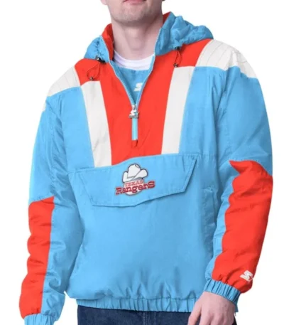 Texas Rangers Charger Half-Zip Pullover Jacket