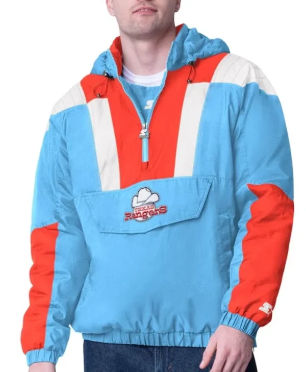 Texas Rangers Charger Half-Zip Pullover Jacket