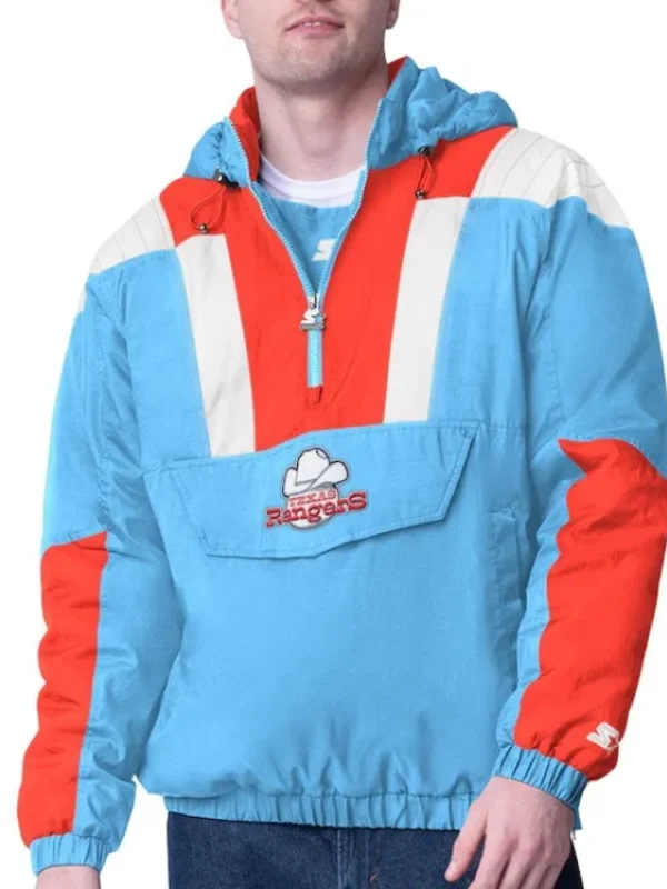Texas Rangers Charger Half-Zip Pullover Jacket