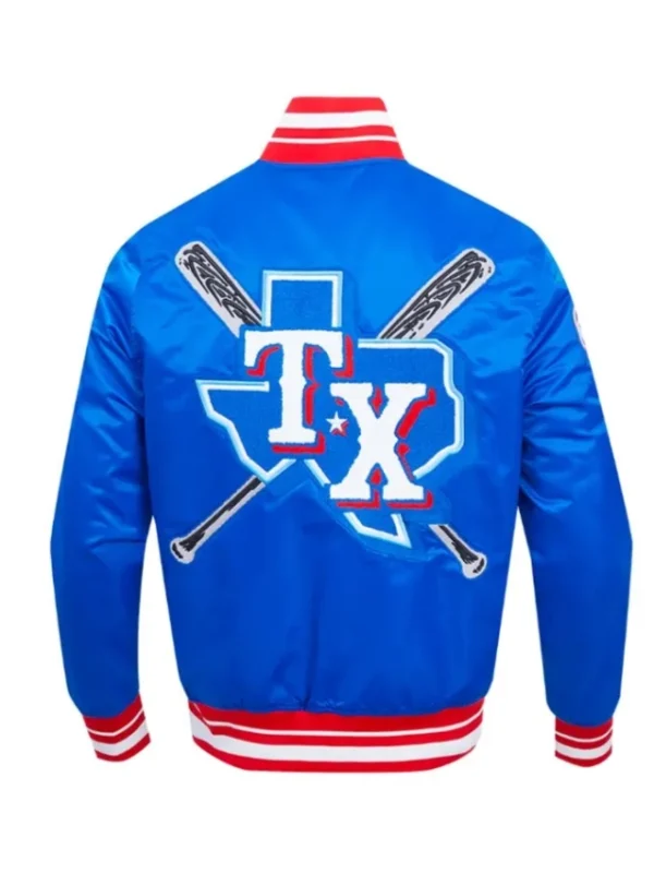 Mashup Classic Texas Rangers Satin Jacket