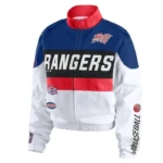 Texas Rangers Racing Navy/White Full-Zip Jacket