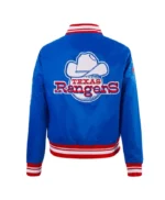 Texas Rangers Retro Classic Rib Royal Jacket