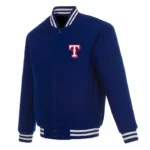 Texas Rangers Royal Wool Varsity Jacket