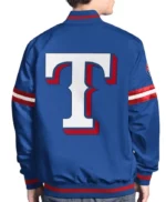 Scout Texas Rangers Satin Varsity Jacket