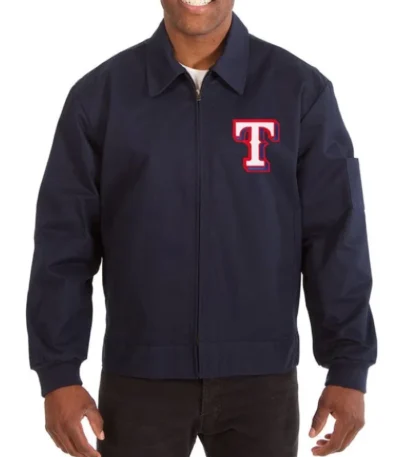 Texas Rangers Workwear Navy Jacket