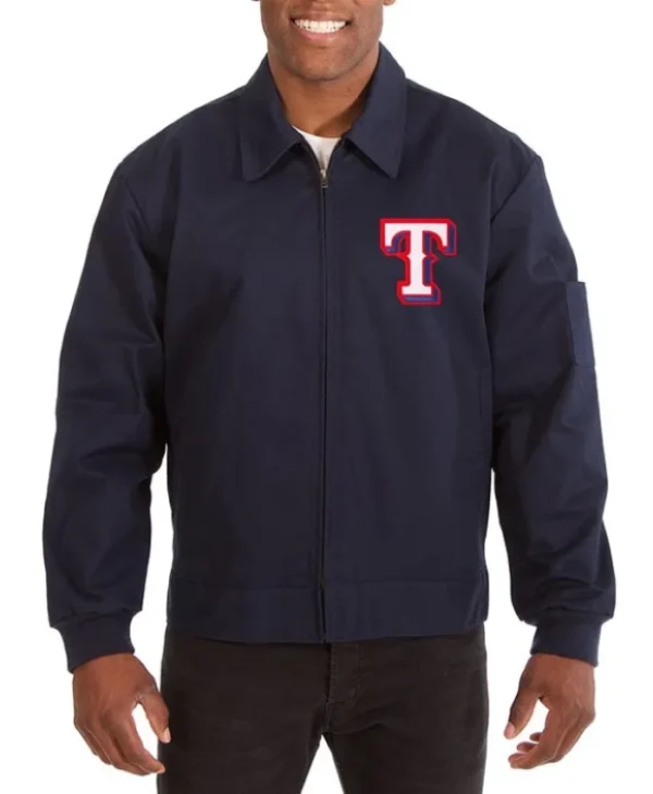 Texas Rangers Workwear Navy Jacket