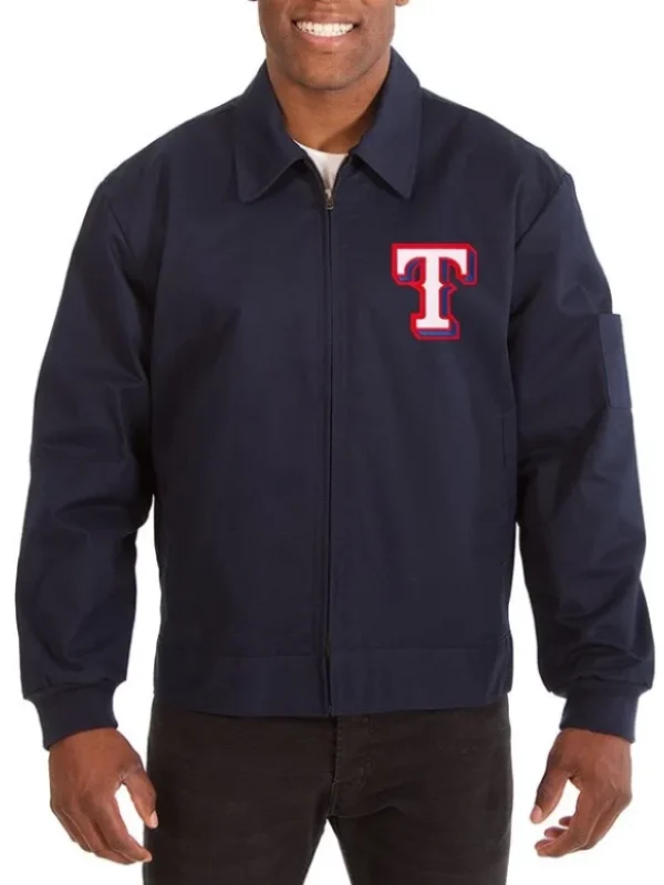 Texas Rangers Workwear Navy Jacket