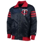 The Captain II Minnesota Twins Navy Satin Jacket