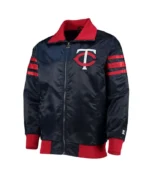 The Captain II Minnesota Twins Navy Satin Jacket