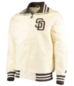 The Captain II San Diego Padres Bomber Cream Jacket