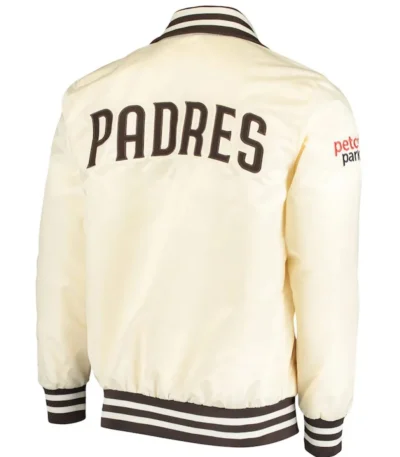 The Captain II San Diego Padres Bomber Cream Jacket