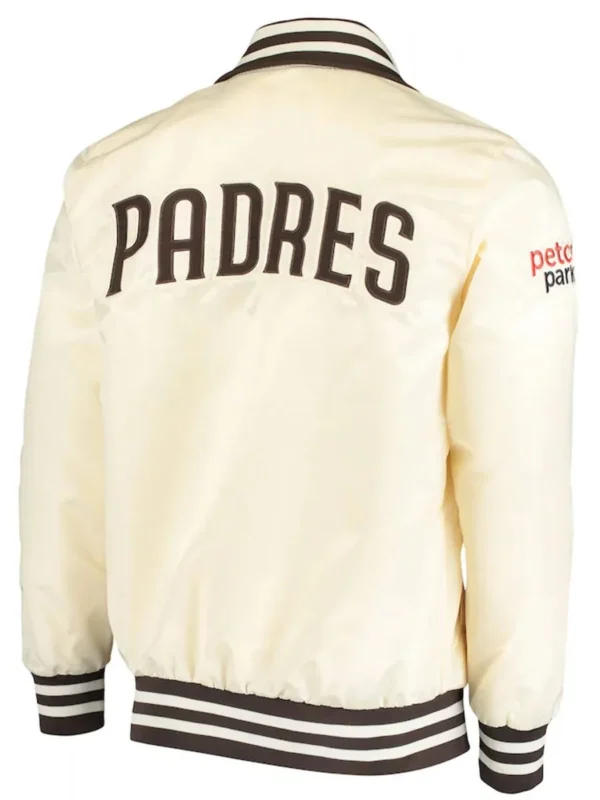 The Captain II San Diego Padres Bomber Cream Jacket