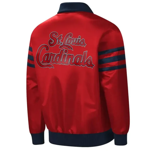 The Captain II St. Louis Cardinals Red Varsity Satin Jacket