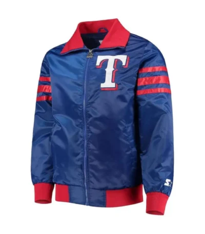 The Captain II Texas Rangers Royal Satin Jacket