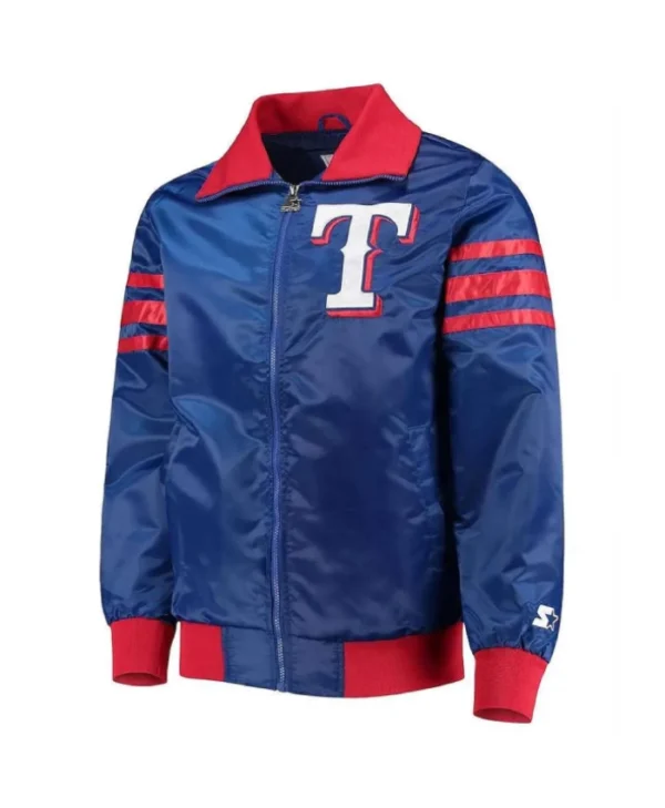 The Captain II Texas Rangers Royal Satin Jacket