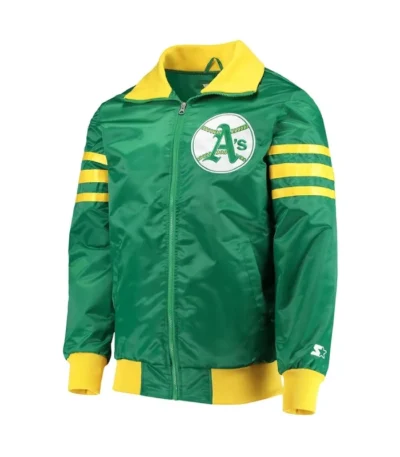 The Captain III Oakland A’s Cooperstown Collection Kelly Green Jacket