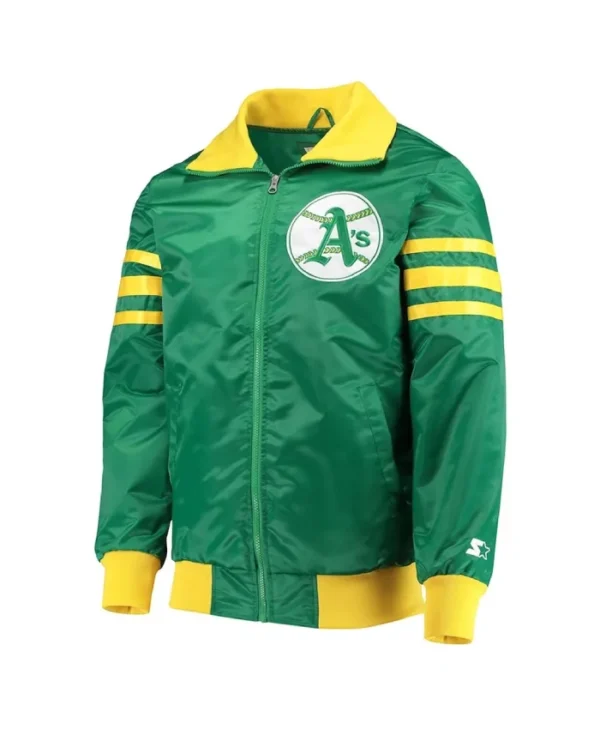 The Captain III Oakland A’s Cooperstown Collection Kelly Green Jacket