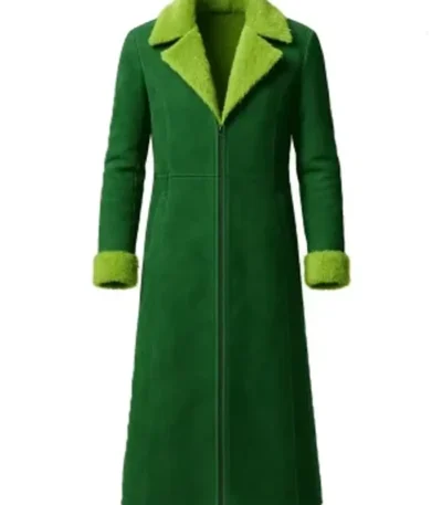 The Grinch Green Suede Coat