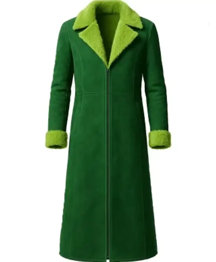 The Grinch Green Suede Coat The Grinch Green Suede Coat