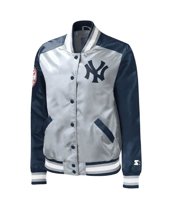 The Legend NY Yankees Navy and Gray Jacket The Legend NY Yankees Navy and Gray Jacket