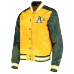 The Legend Oakland Athletics Gold and Green Satin Jacket