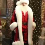 The Man with the Bag Santa Red Coat