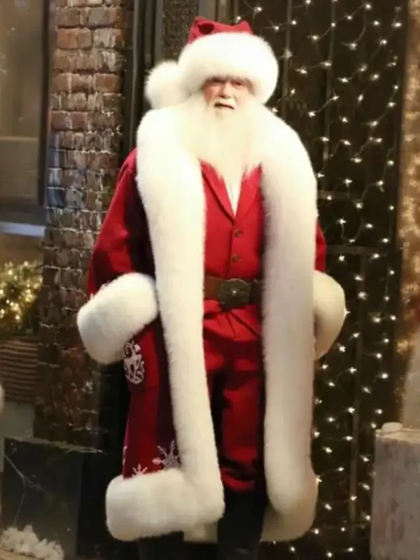 The Man with the Bag Santa Red Coat