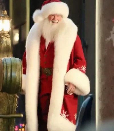 The Man with the Bag Santa Red Coat
