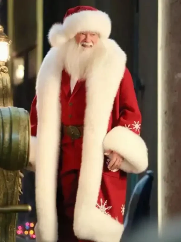 The Man with the Bag Santa Red Coat