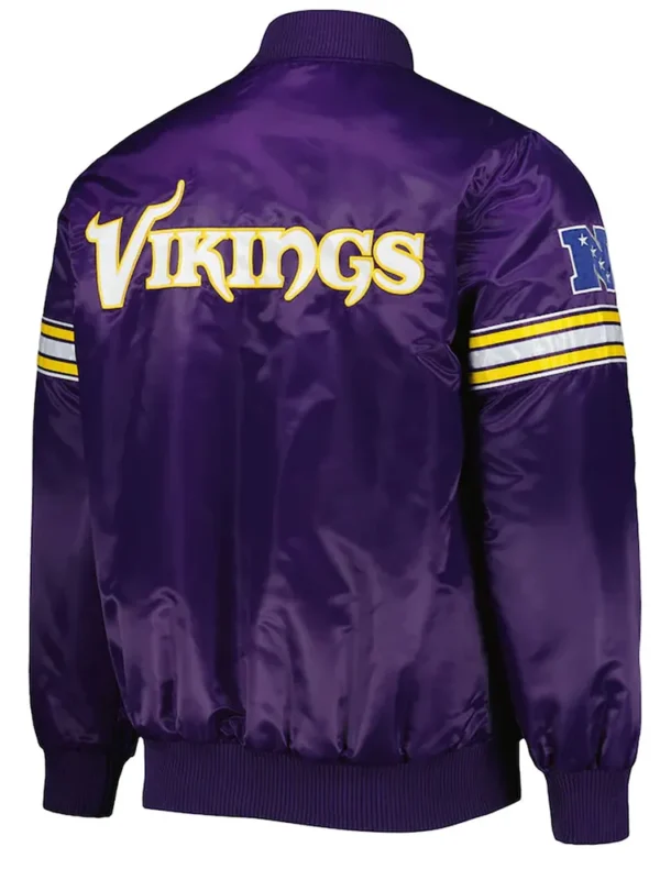 The Pick and Roll Minnesota Vikings Purple Satin Jacket