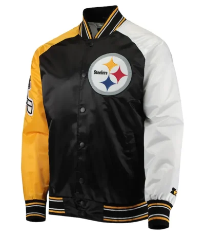 The Reliever Pittsburgh Steelers Varsity Satin Jacket