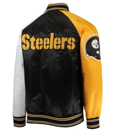 The Reliever Pittsburgh Steelers Varsity Satin Jacket