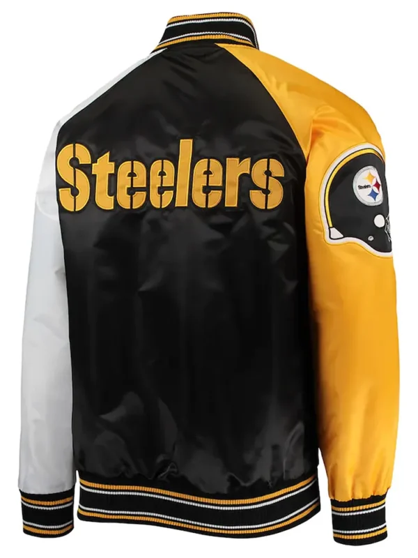 The Reliever Pittsburgh Steelers Varsity Satin Jacket