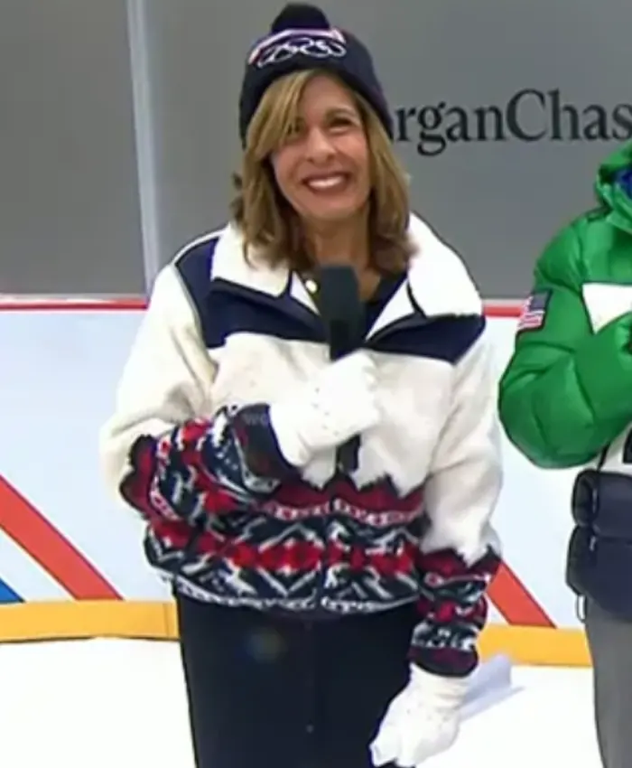 The Today Show Hoda Kotb Team USA Sherpa Jacket The Today Show Hoda Kotb Team USA Sherpa Jacket