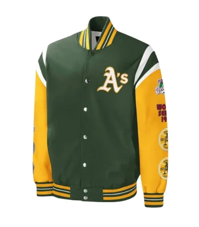 Title Holder Oakland Athletics Satin Jacket