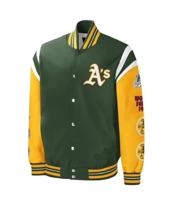 Title Holder Oakland Athletics Satin Jacket