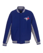 Toronto Blue Jays Accent Varsity Royal Wool Jacket