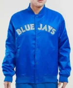 Toronto Blue Jays Big Logo Royal Satin Jacket